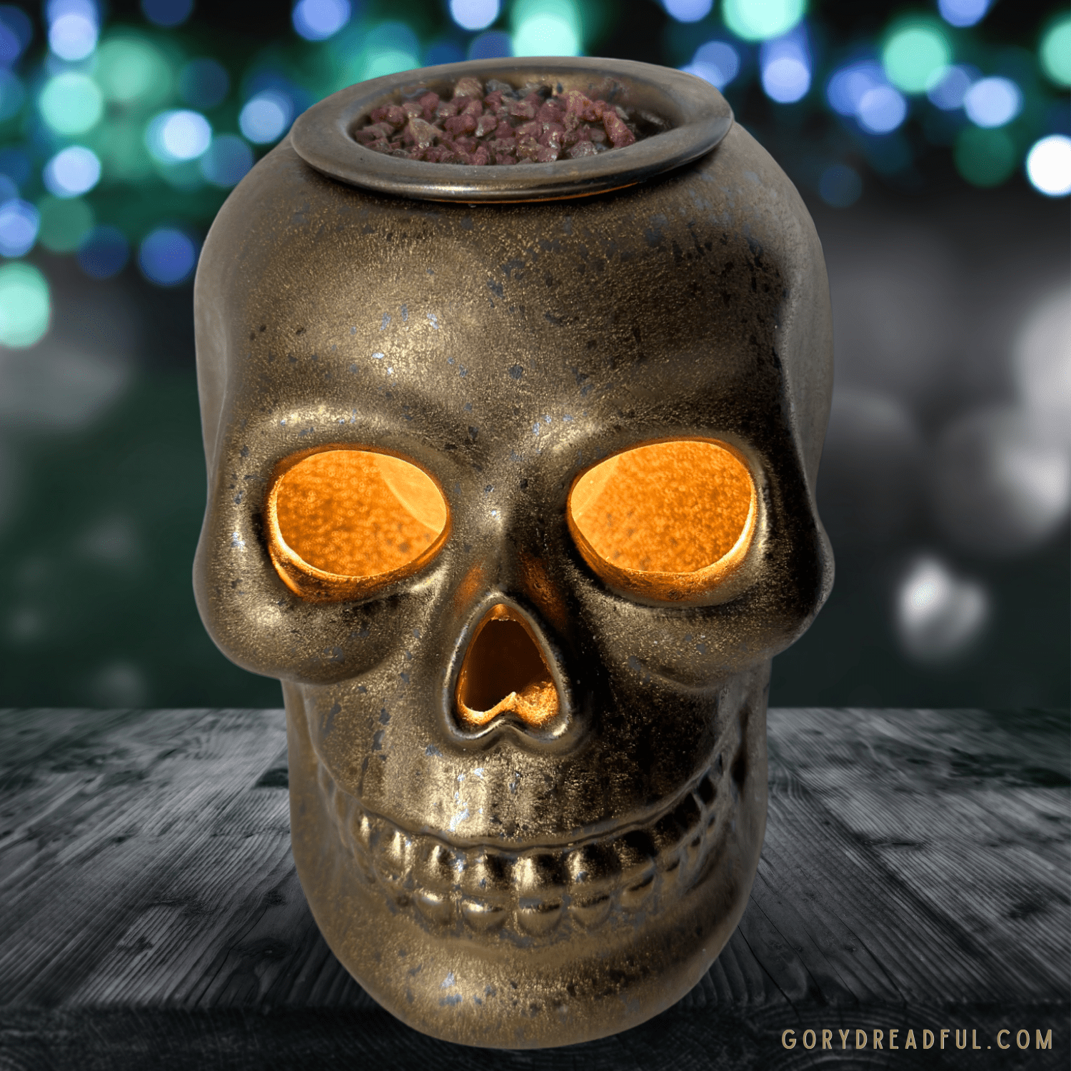 DEATH METAL CUPCAKE Sizzling Room Salt Crystal Potpourri: Chocolate Cherry Absinthe Scent - Gory Dreadful Candle Co