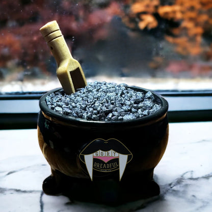 Edgar Allan Schmoe Sizzling Room Salt Crystal Potpourri: Spicy Pumpkin Persimmon Scent - Gory Dreadful Candle Co