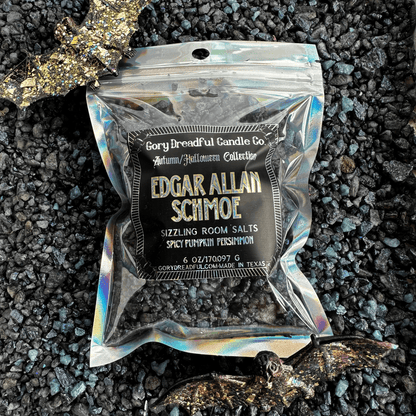 Edgar Allan Schmoe Sizzling Room Salt Crystal Potpourri: Spicy Pumpkin Persimmon Scent - Gory Dreadful Candle Co