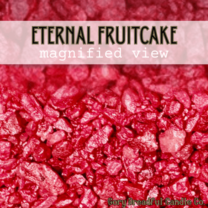 Eternal Fruitcake Sizzling Room Salt Crystal Potpourri: Candied Fruit Maple Vanilla Cake Scent - Gory Dreadful Candle Co