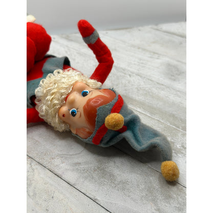 Vintage Knee Hugger Elf Pixie Retro Christmas Ornament MCM Style-RARE