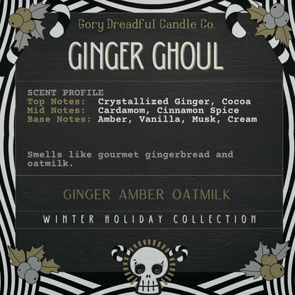 Ginger Ghoul Sizzling Room Salt Crystal Potpourri: Ginger Amber Oatmilk Scent - Gory Dreadful Candle Co