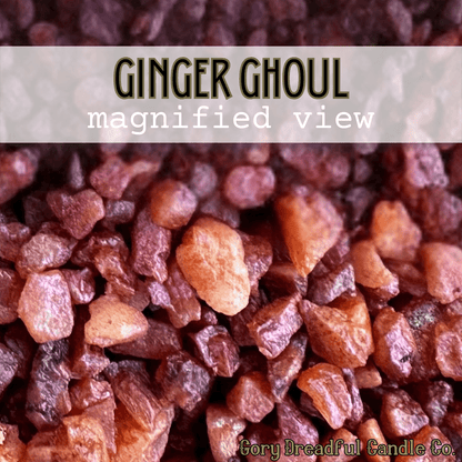 Ginger Ghoul Sizzling Room Salt Crystal Potpourri: Ginger Amber Oatmilk Scent - Gory Dreadful Candle Co