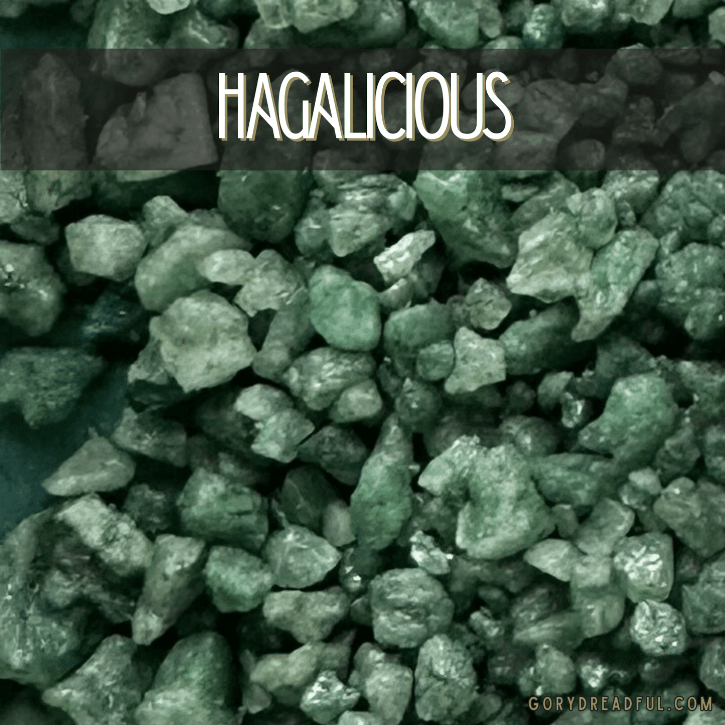 Hagalicious Sizzling Room Salt Crystal Potpourri: Patchouli Pine Sweet Florals Scent - Mini - Gory Dreadful Candle Co