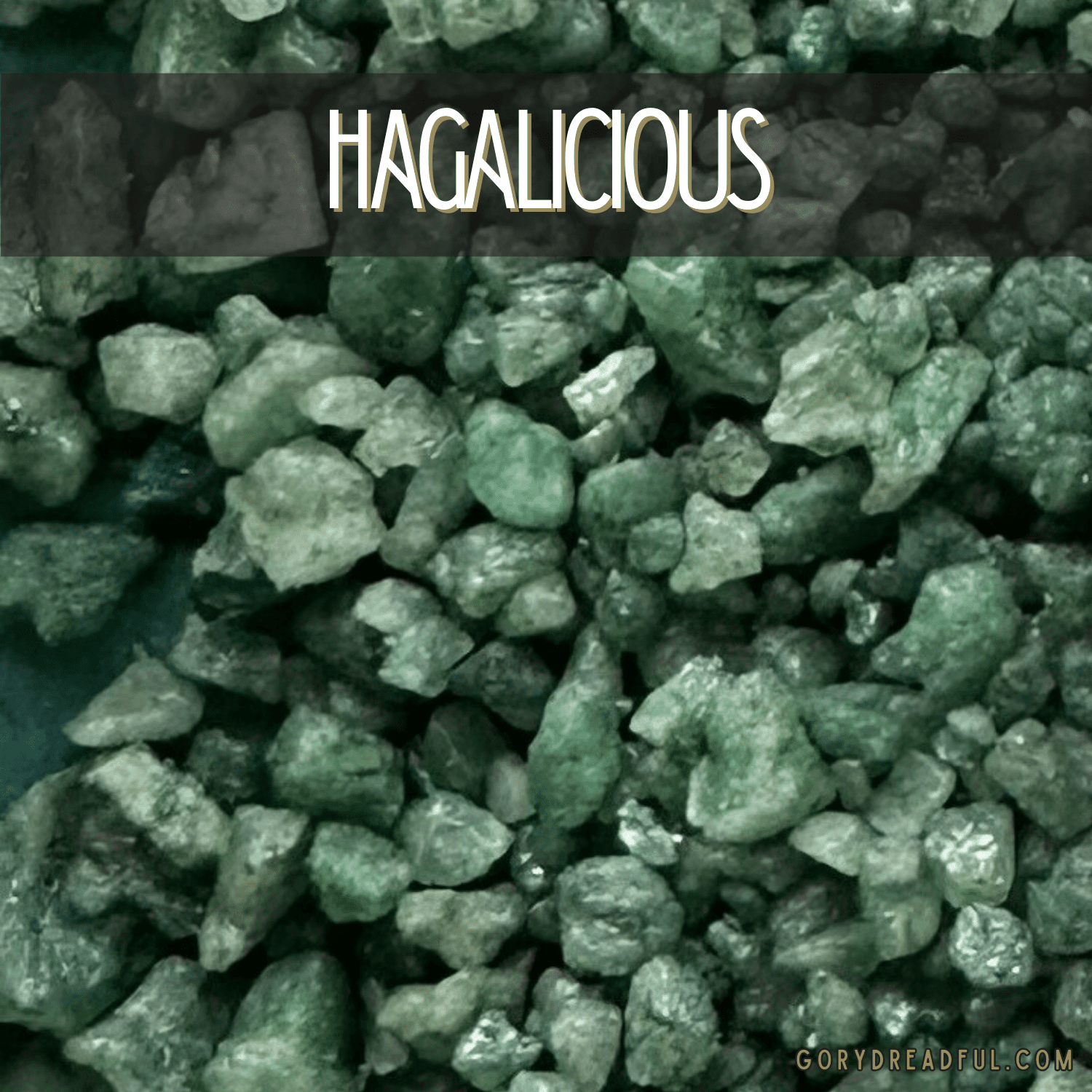 Hagalicious Sizzling Room Salt Crystal Potpourri: Patchouli Pine Sweet Florals Scent - Mini - Gory Dreadful Candle Co