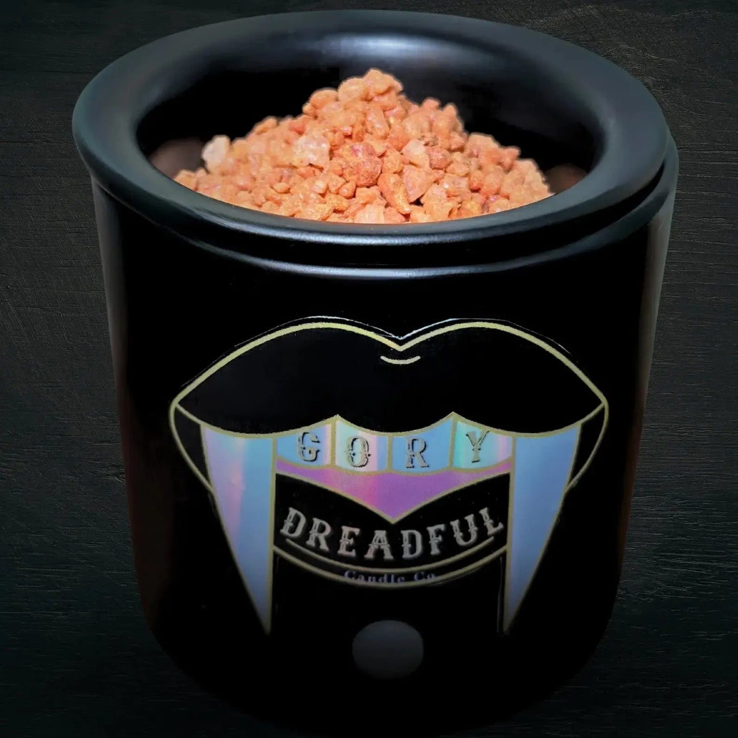 HECATE'S HEATWAVE Sizzling Room Salt Crystal Potpourri: Rose Violet Leather Dark Woods Scent - Gory Dreadful Candle Co