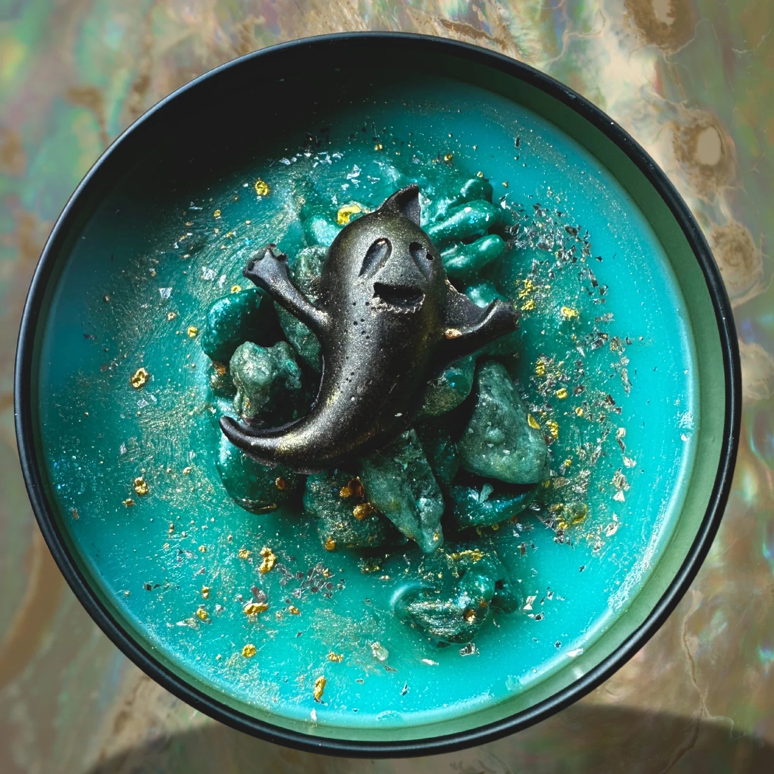 HOTEL NEVERMORE Luxury Wickless Candle 6.5 oz: Poolside Summer Floral Scent - Gory Dreadful Candle Co