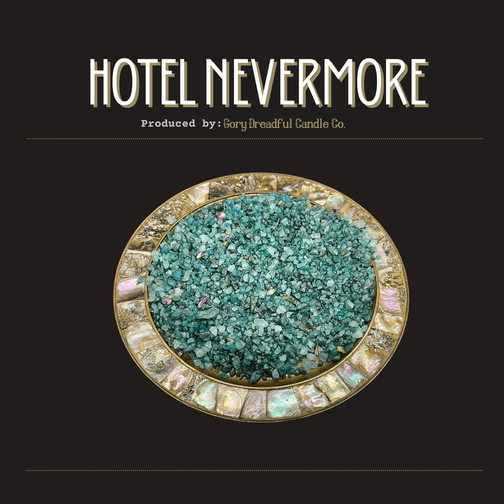 HOTEL NEVERMORE Sizzling Room Salt Crystal Potpourri: Poolside Summer Floral Scent - Gory Dreadful Candle Co