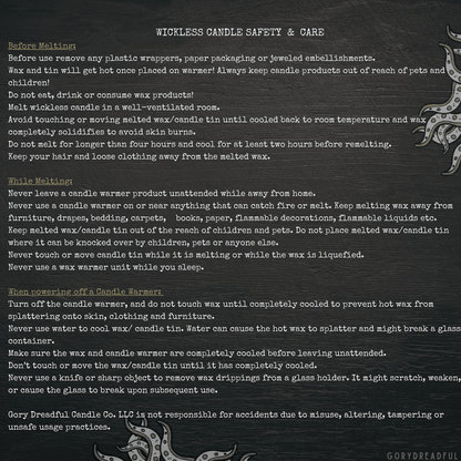 HULA GHOUL Luxury Wickless Candle 6.5 oz: Black Coconut & Cherry Pineapple Scent - Gory Dreadful Candle Co