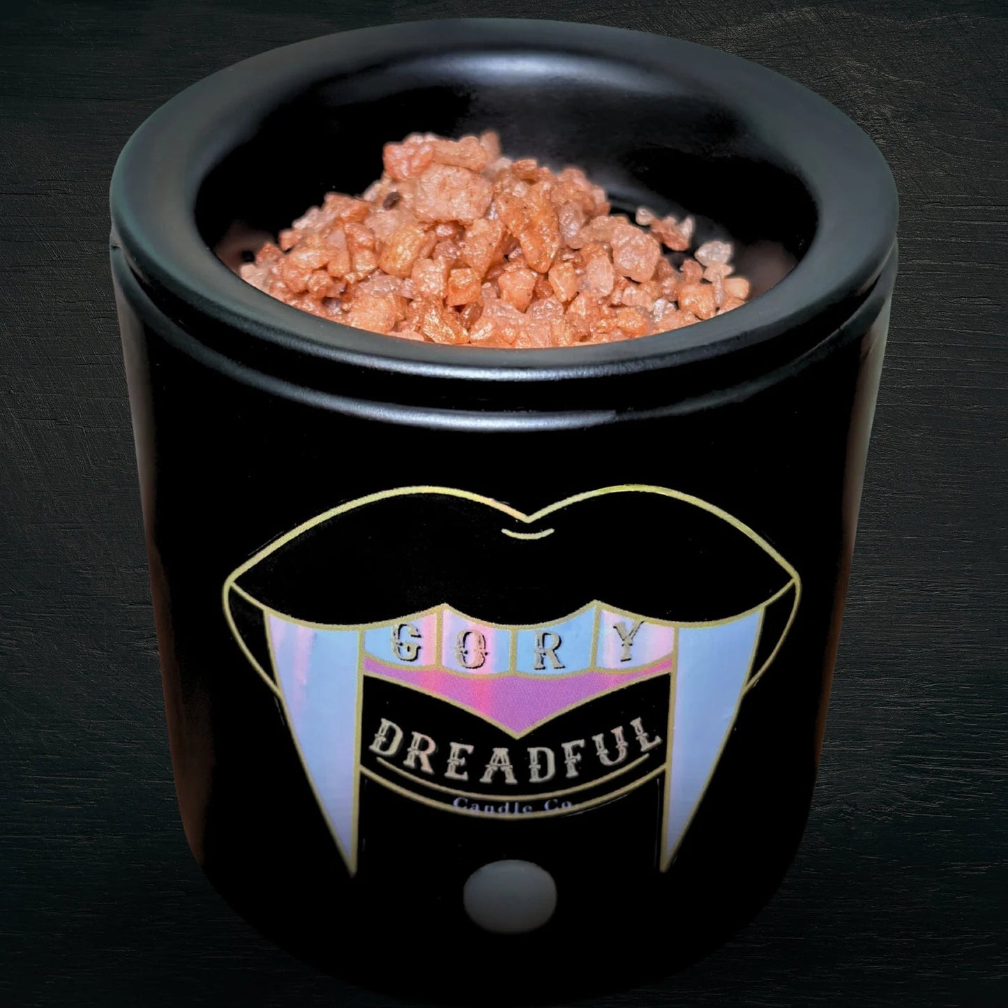 HULA GHOUL Sizzling Room Salt Crystal Potpourri: Black Coconut & Cherry Pineapple Scent - Gory Dreadful Candle Co