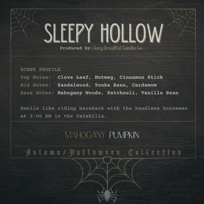 Sleepy Hollow Wax Melt Chunkies: Mahogany Pumpkin Scent