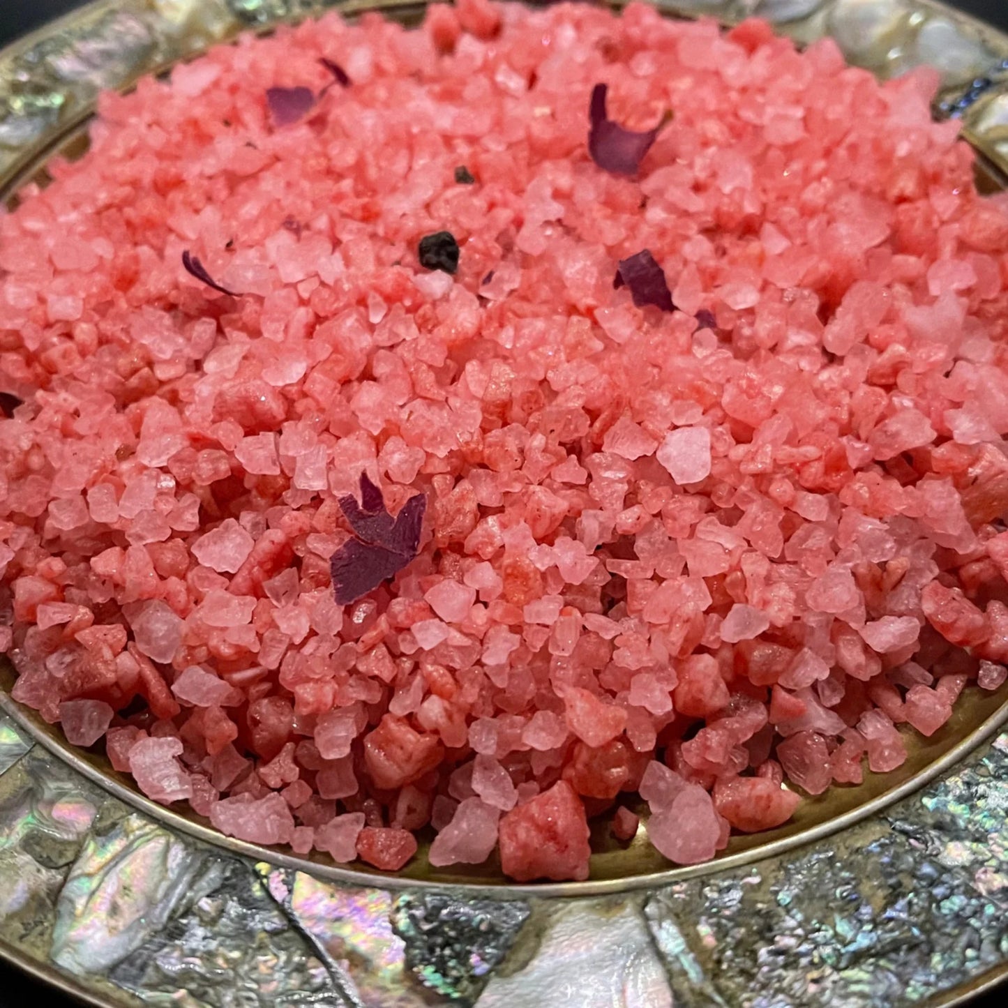 MIDSOMMER QUEEN Sizzling Room Salt Crystal Potpourri: Orange Apricot & Rose Petals Scent