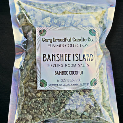 BANSHEE ISLAND Sizzling Room Salt Crystal Potpourri: Bamboo & Coconut Scent