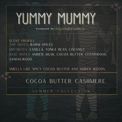 YUMMY MUMMY Wickless Candle - Coco Apricot Crème Wax 6.5 oz: Cocoa Butter Cashmere Scent