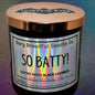 SO BATTY! Crackling Wooden Wick Luxury Candle: Amyris Resin Black Licorice Scent