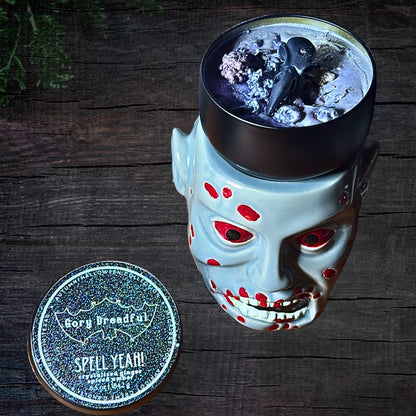 SPELL YEAH! Wickless Luxury Candle: Crystallized Ginger & Spiced Amber Scent