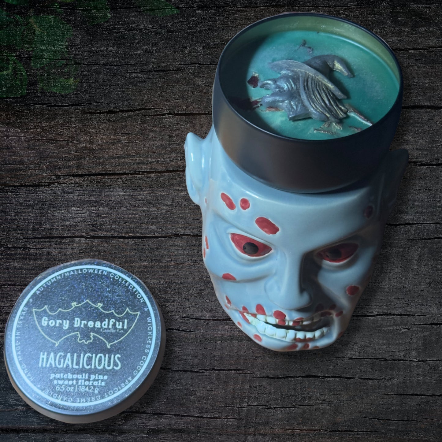 HAGALICIOUS Wickless Luxury Candle: Patchouli Pine Sweet Florals Scent