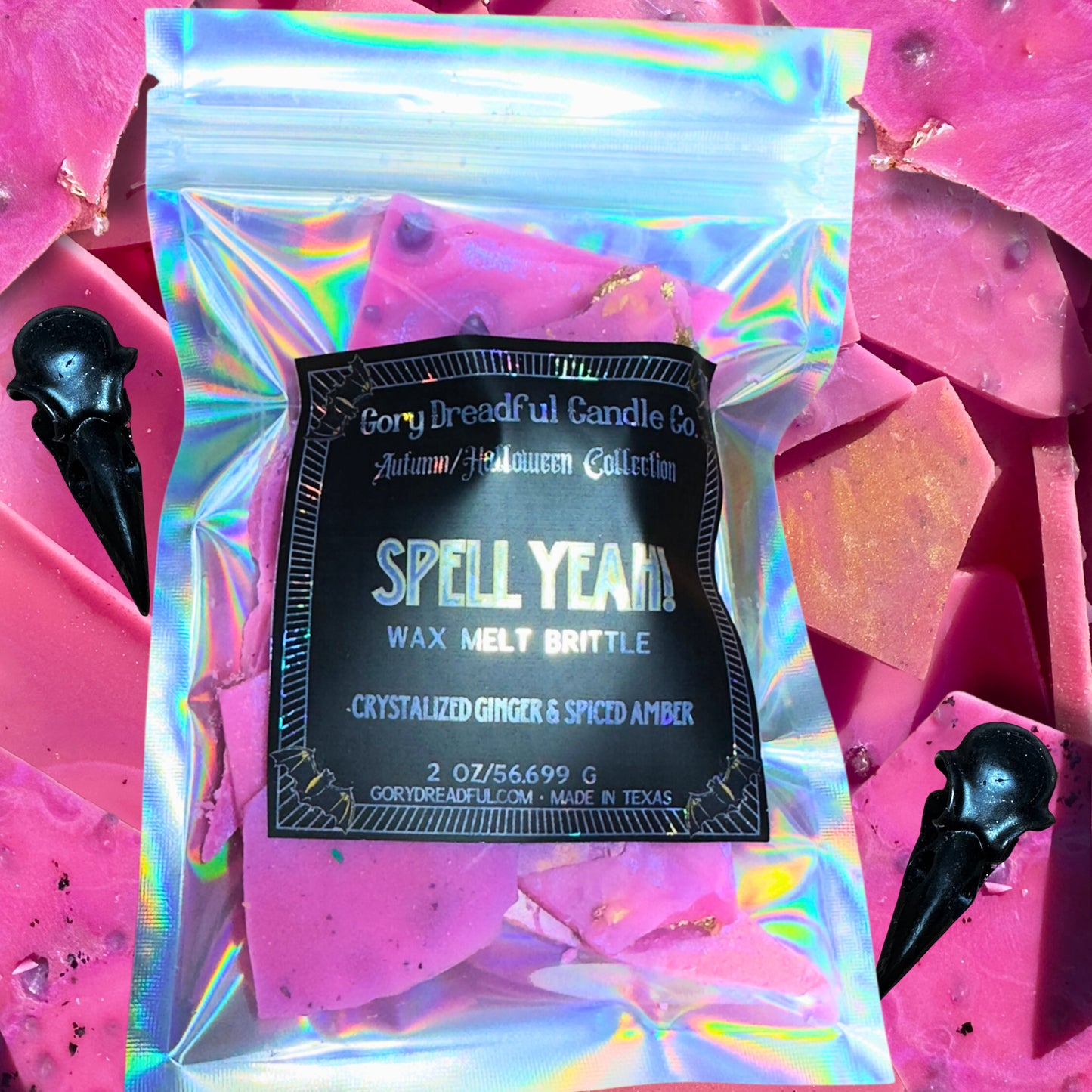 SPELL YEAH! Wax Melt Brittle: Crystallized Ginger & Spiced Amber Scent