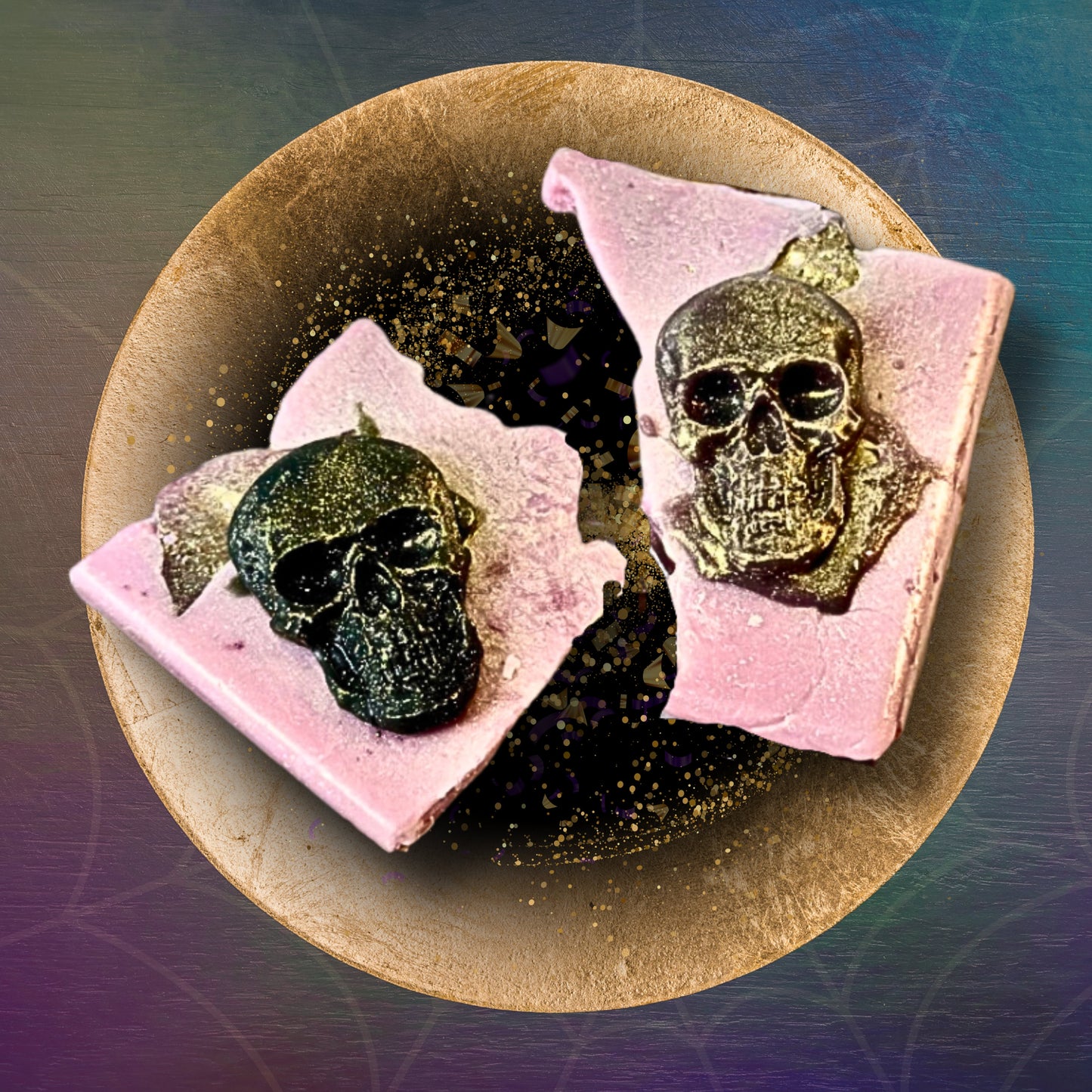 DEATH METAL CUPCAKE Wax Melt Brittle: Chocolate Cherry Absinthe Scent
