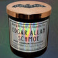 EDGAR ALLAN SCHMOE Crackling Wooden Wick Luxury Candle: Spicy Pumpkin Persimmon Scent