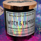 WITCH & FAMOUS Crackling Wooden Wick Luxury Candle: Almond Macarons Vanilla Cake Lavender Tea Scent