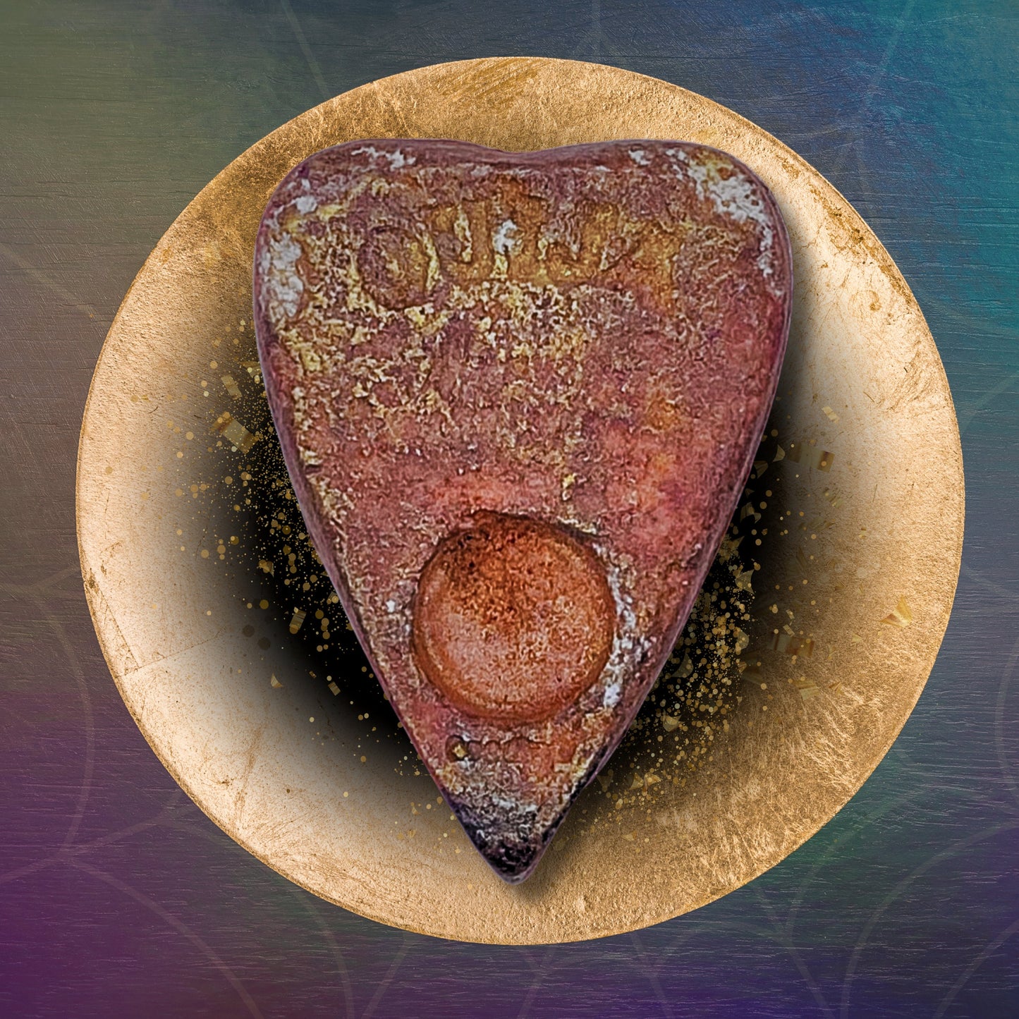 TRICKY TREAT Wax Melt Planchette: Candy Corn Butterscotch Whiskey Scent
