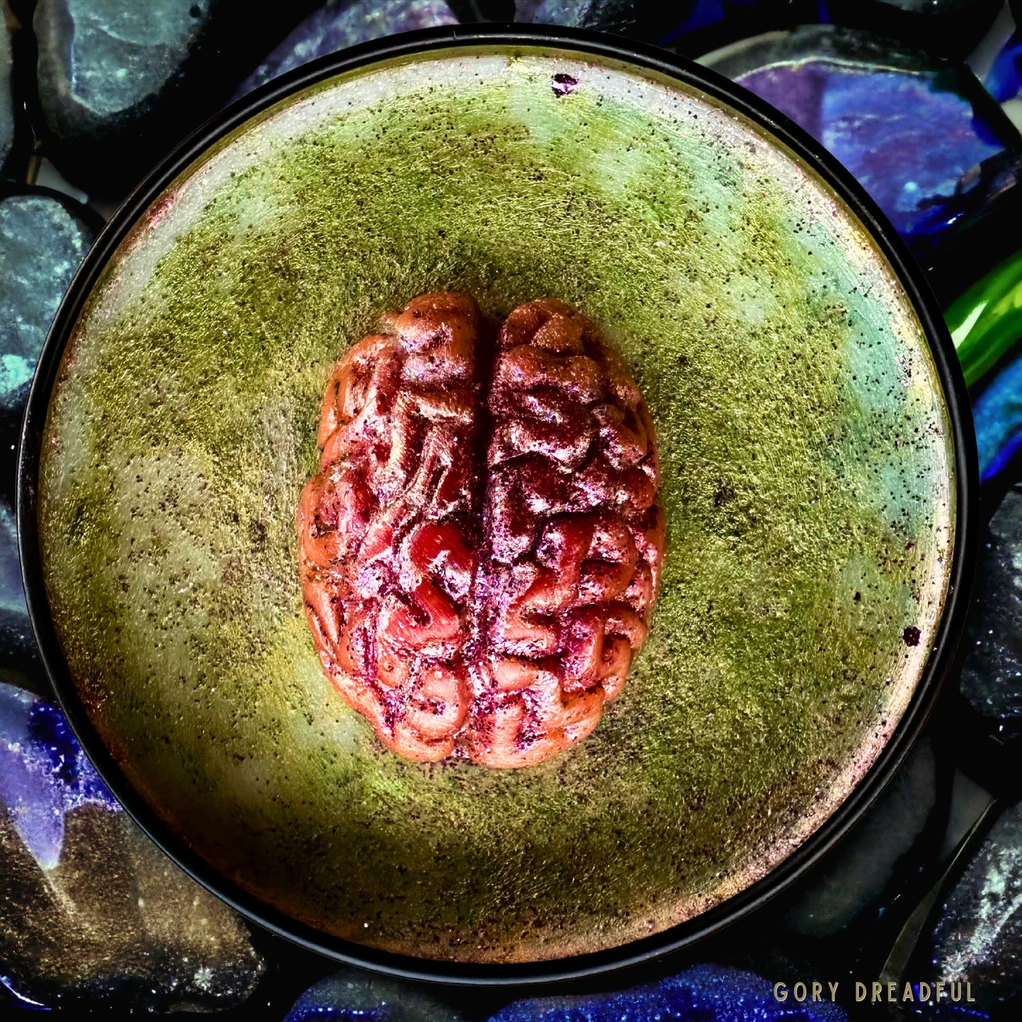 ZOMBIE TROPHY WIFE Wickless Luxury Candle : Orange Mulled Fruit Patchouli Sugar Scent