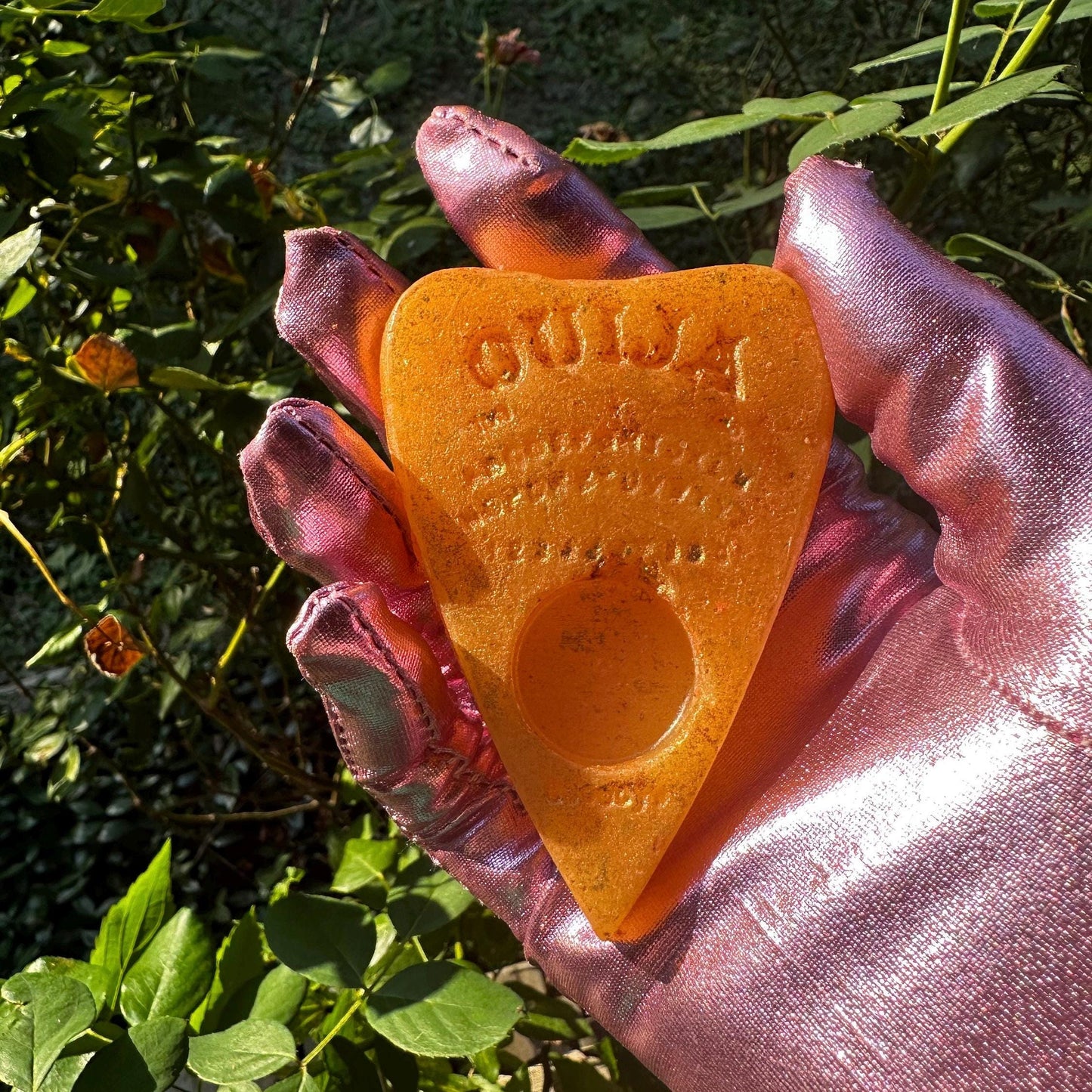 TRICKY TREAT Wax Melt Planchette: Candy Corn Butterscotch Whiskey Scent