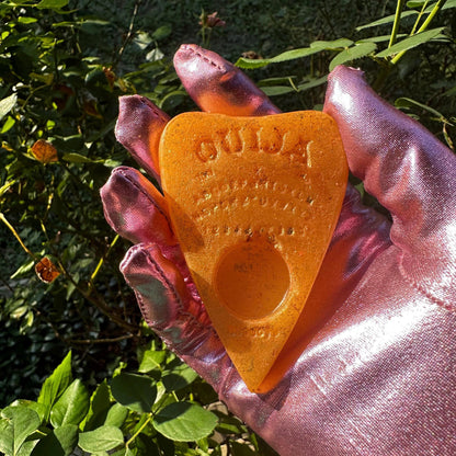 TRICKY TREAT Wax Melt Planchette: Candy Corn Butterscotch Whiskey Scent