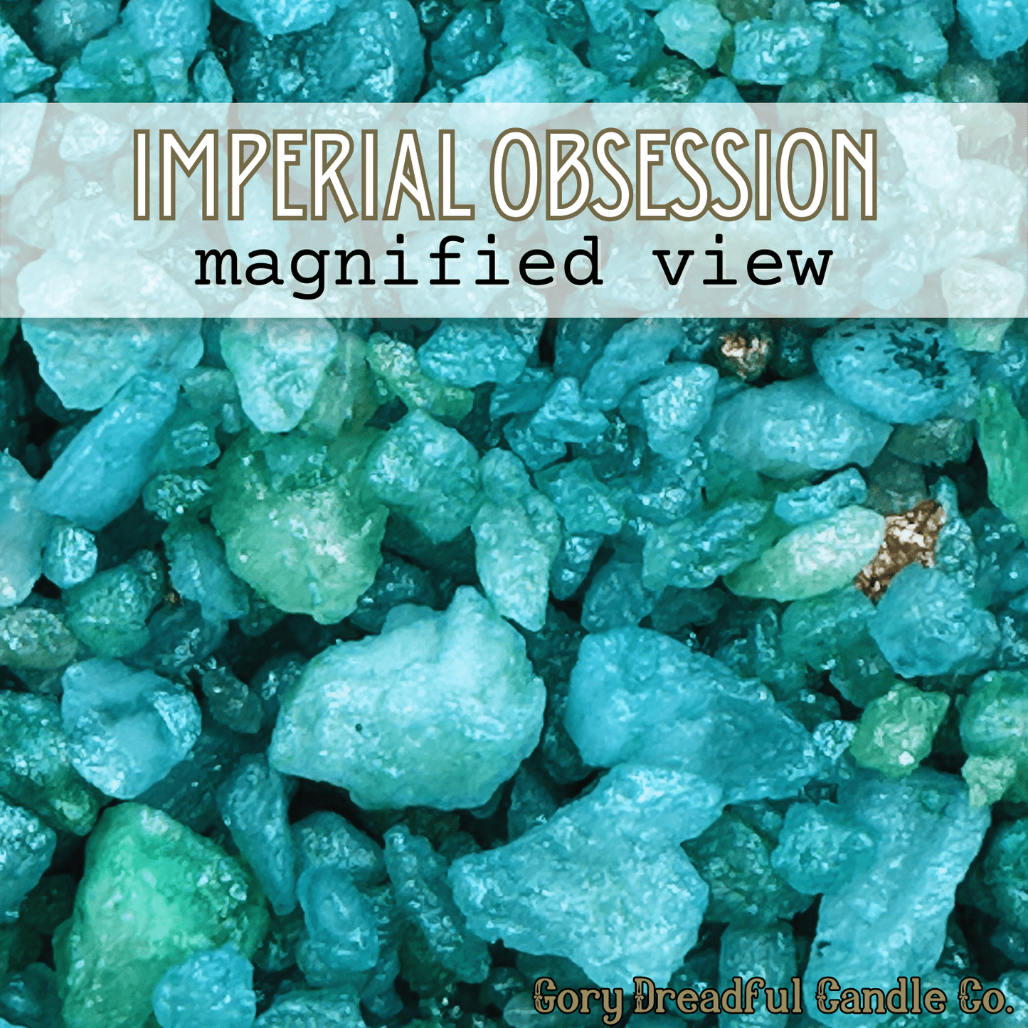 IMPERIAL OBSESSION Sizzling Room Salt Crystal Potpourri: Saffronic Amber & Oud Scent - Gory Dreadful Candle Co