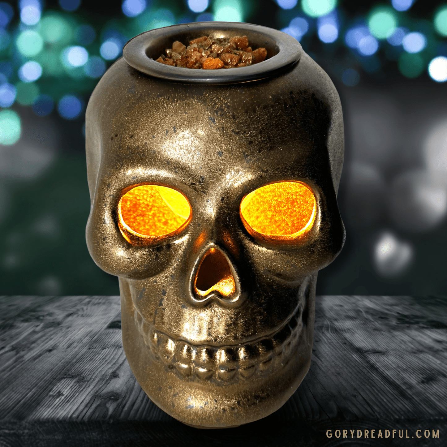 Jack - O - Lantern Donut Sizzling Room Salt Crystal Potpourri: Dulce Pumpkin Donut Scent - Mini - Gory Dreadful Candle Co