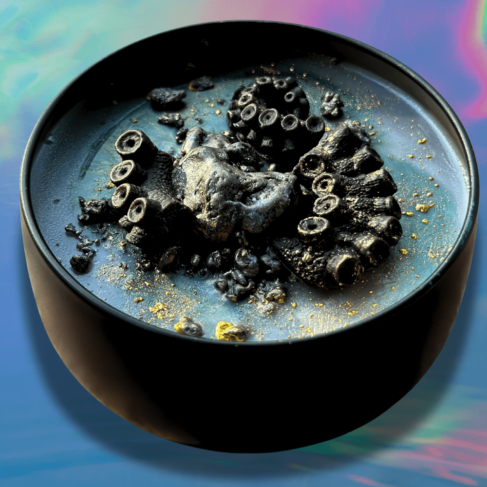 KRAKEN UNLEASHED Luxury Wickless Candle 6.5 oz: Amber Citrus Musk - Gory Dreadful Candle Co
