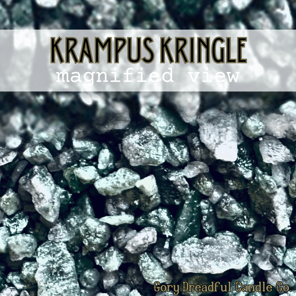 KRAMPUS KRINGLE Sizzling Room Salt Crystal Potpourri: Bayberry Fir Wreath Scent - Gory Dreadful Candle Co