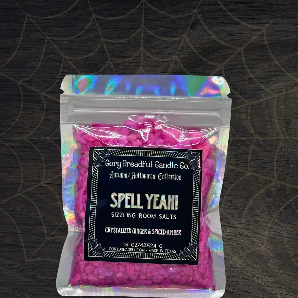 * Mini Sampler Spell Yeah! Sizzling Room Salt Crystal Potpourri: Crystallized Ginger & Spiced Amber Scent