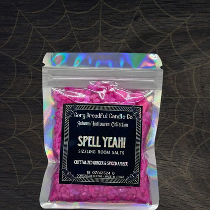 * Mini Sampler Spell Yeah! Sizzling Room Salt Crystal Potpourri: Crystallized Ginger & Spiced Amber Scent
