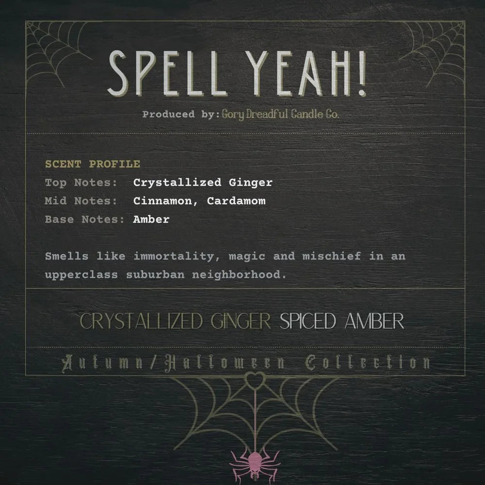 * Mini Sampler Spell Yeah! Sizzling Room Salt Crystal Potpourri: Crystallized Ginger & Spiced Amber Scent