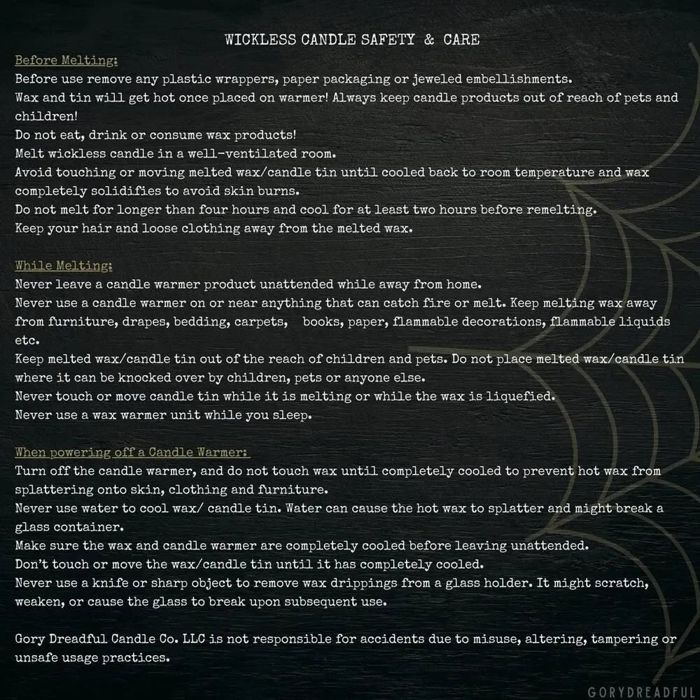APPARITIONAL AMBITIONS Wickless Luxury Candle: Mint Nutmeg Geranium Rose Patchouli Scent