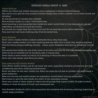 APPARITIONAL AMBITIONS Wickless Luxury Candle: Mint Nutmeg Geranium Rose Patchouli Scent