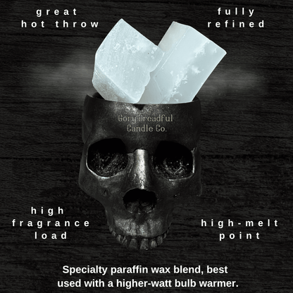 LEMORA QUARTZ Mega Wax Melt 6 oz: Lemon Verbena Mint Tea Scent - Gory Dreadful Candle Co