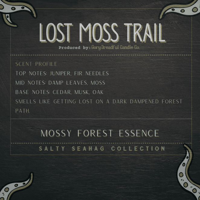 LOST MOSS TRAIL Wax Melt Chunkie Bars: Mossy Forest Scent - Gory Dreadful Candle Co