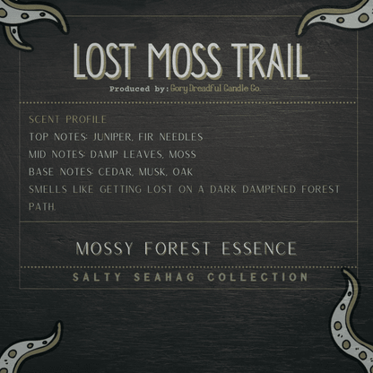 LOST MOSS TRAIL Wax Melt Chunkie Bars: Mossy Forest Scent - Gory Dreadful Candle Co