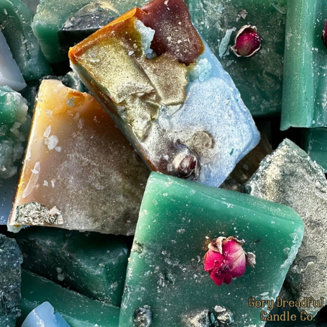 LOST MOSS TRAIL Wax Melt Chunkie Bars: Mossy Forest Scent - Gory Dreadful Candle Co