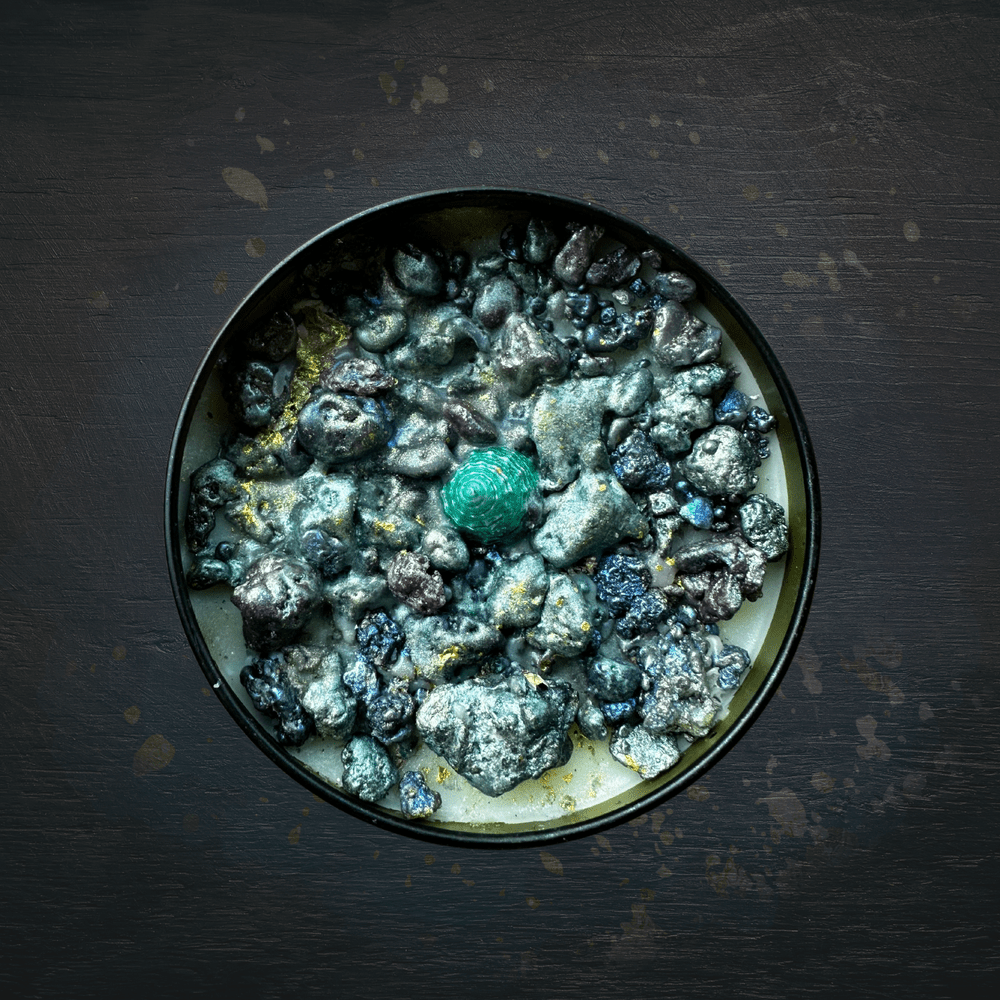 MERMAID SUSHI Luxury Wickless Candle 6.5 oz: Sea Salt & Orchid Scent - Gory Dreadful Candle Co