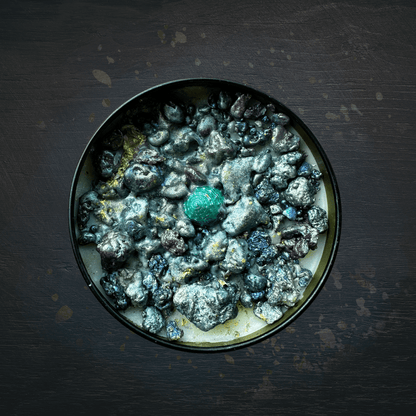 MERMAID SUSHI Luxury Wickless Candle 6.5 oz: Sea Salt & Orchid Scent - Gory Dreadful Candle Co