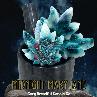 Midnight Mary Jane – Vanilla Citrus & Exotic Botanicals Scent Beeswax Melts