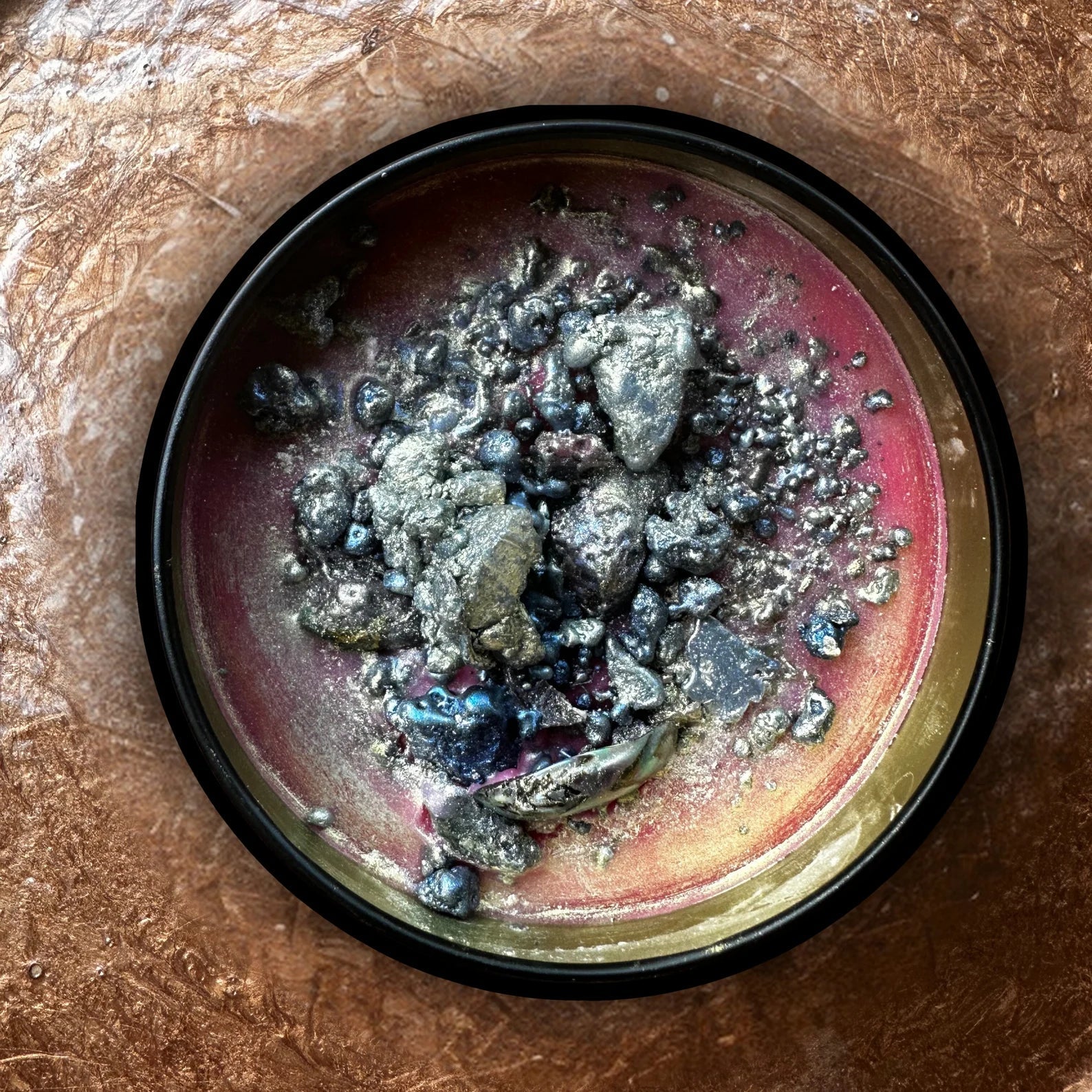 MIDSOMMER QUEEN Luxury Wickless Candle 6.5 oz: Orange Apricot & Rose Petals Scent - Gory Dreadful Candle Co