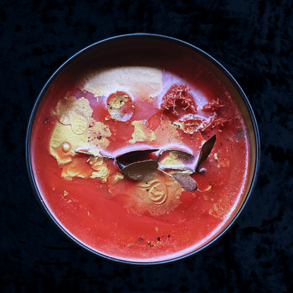 MORTICIA DEAREST Signature Luxury Wickless Candle: Nag Champa & Bubblegum Scent - Gory Dreadful Candle Co