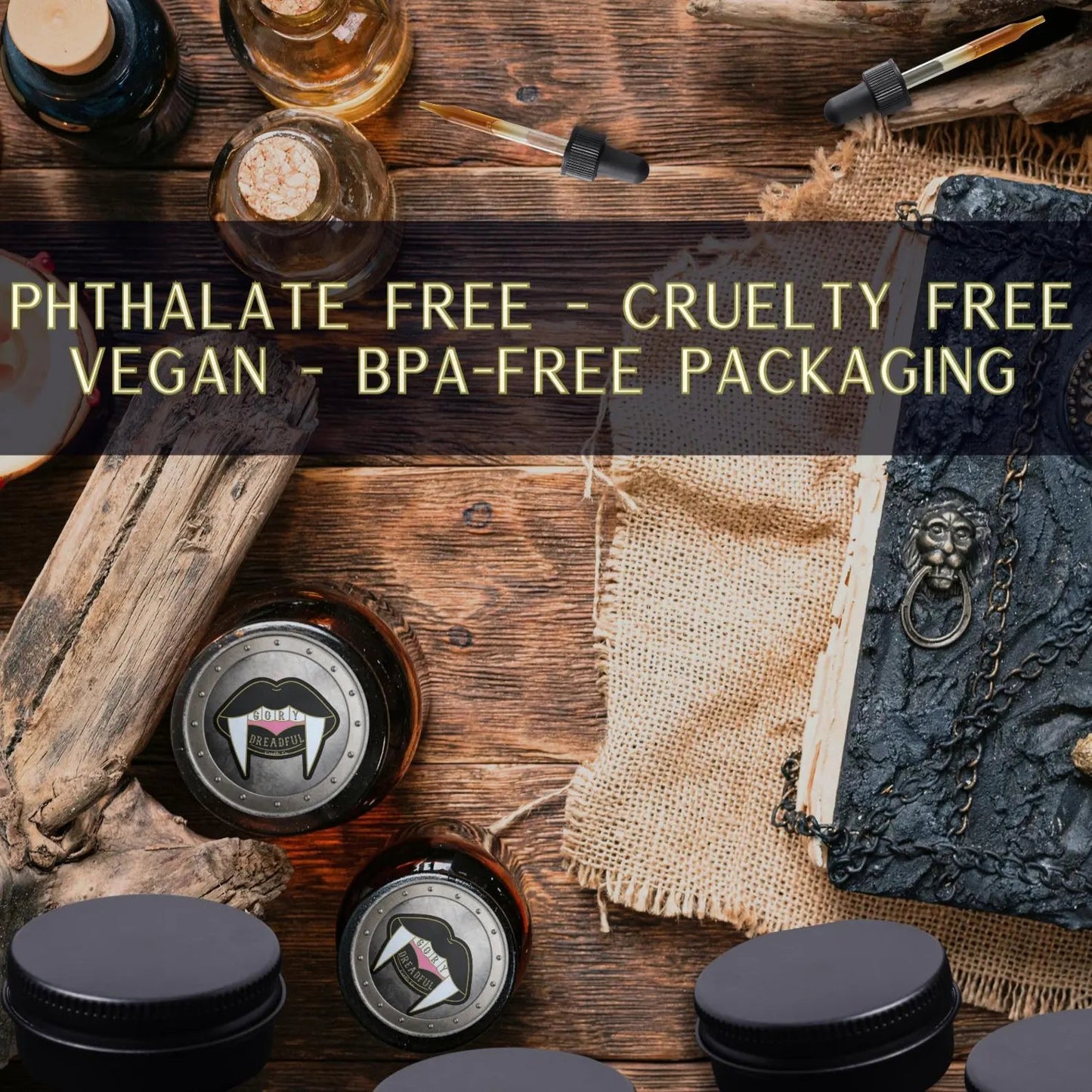 MORTICIA DEAREST Signature Luxury Wickless Candle: Nag Champa & Bubblegum Scent - Gory Dreadful Candle Co