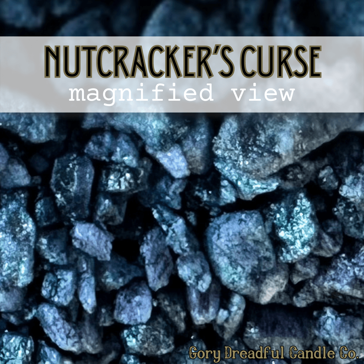 Nutcracker's Curse Sizzling Room Salt Crystal Potpourri: Rum Chestnuts & Cigars Scent - Gory Dreadful Candle Co