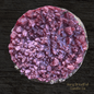 PEACH PLUNDER Wax Melt Druzy: Brandied Peach & Leather Scent - Gory Dreadful Candle Co